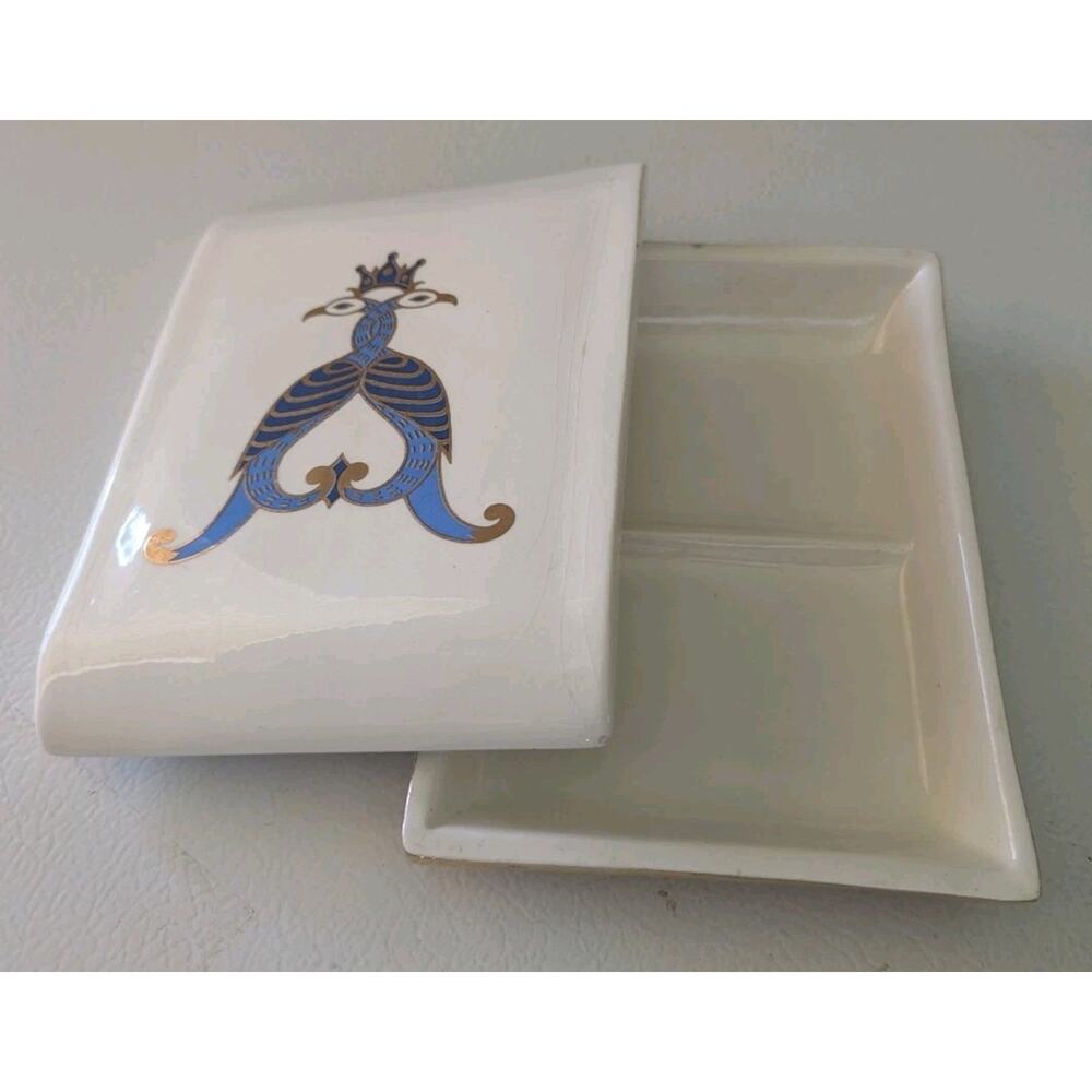 Alexis Restaurant Nob Hill San Francisco Divided Dish Lidded Gilded Porcelain